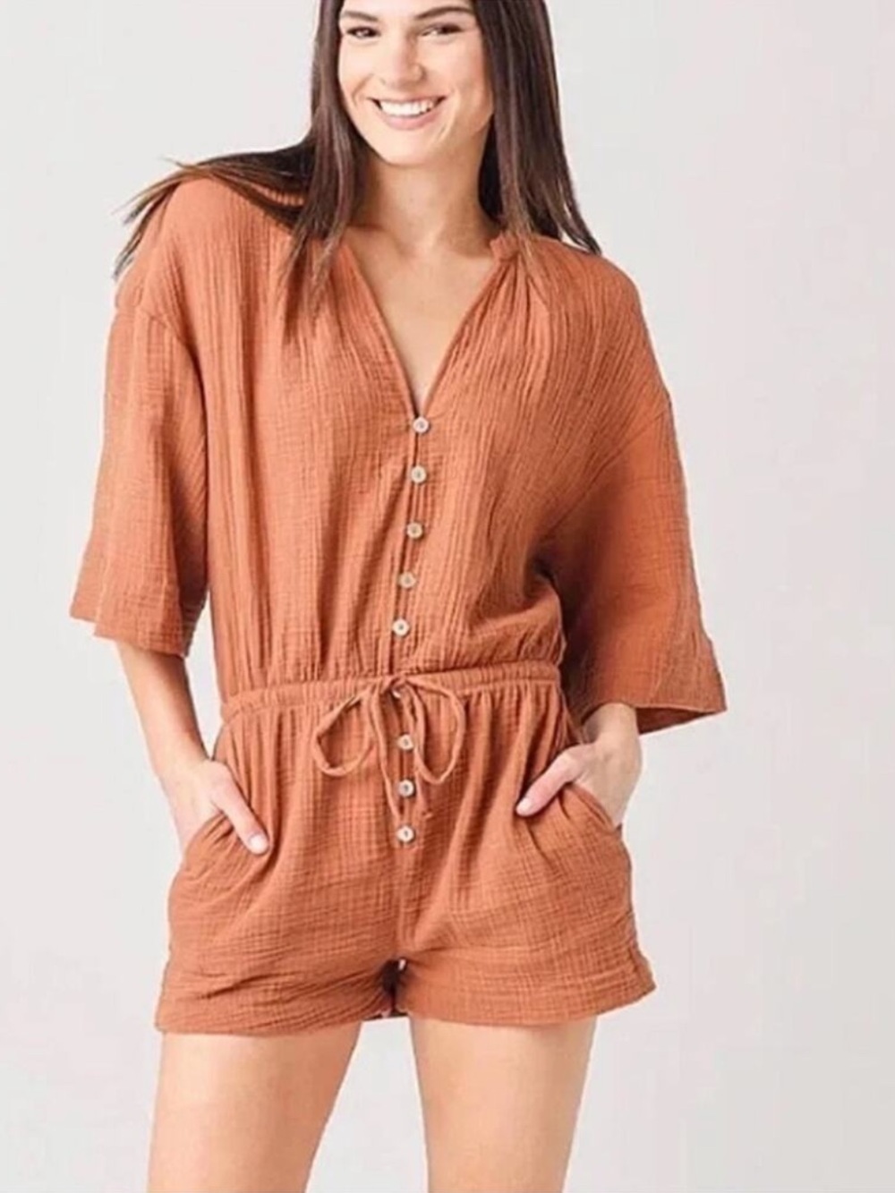 Z SUPPLY ZEPHYR GAUZE ROMPER Size Medium